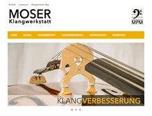 Tablet Screenshot of moser-mpm.com